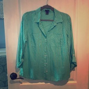 Ann Taylor 3/4 sleeve button-up shirt